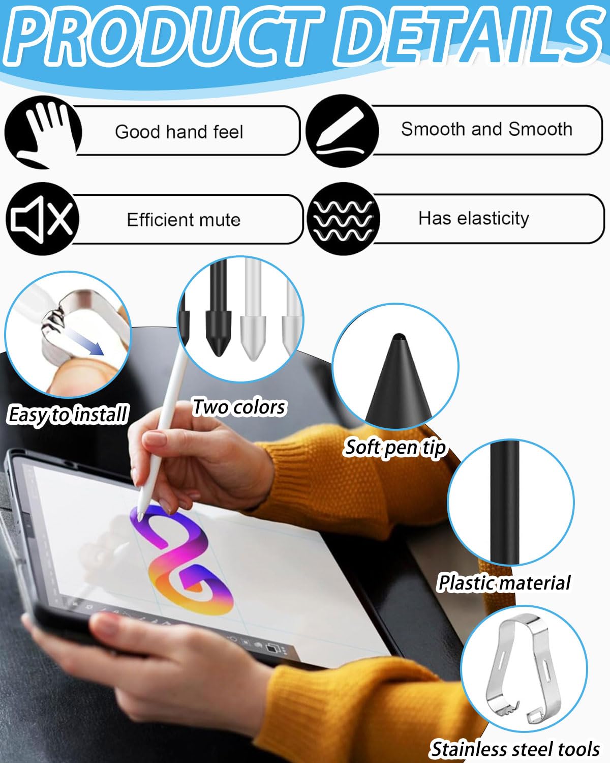 Sostituzione Penne Stilo con Bluetooth/punte per Galaxy Tab S8/S8 Plus/S8 Ultra S Pen, Tab S7 S7 Plus S Pen