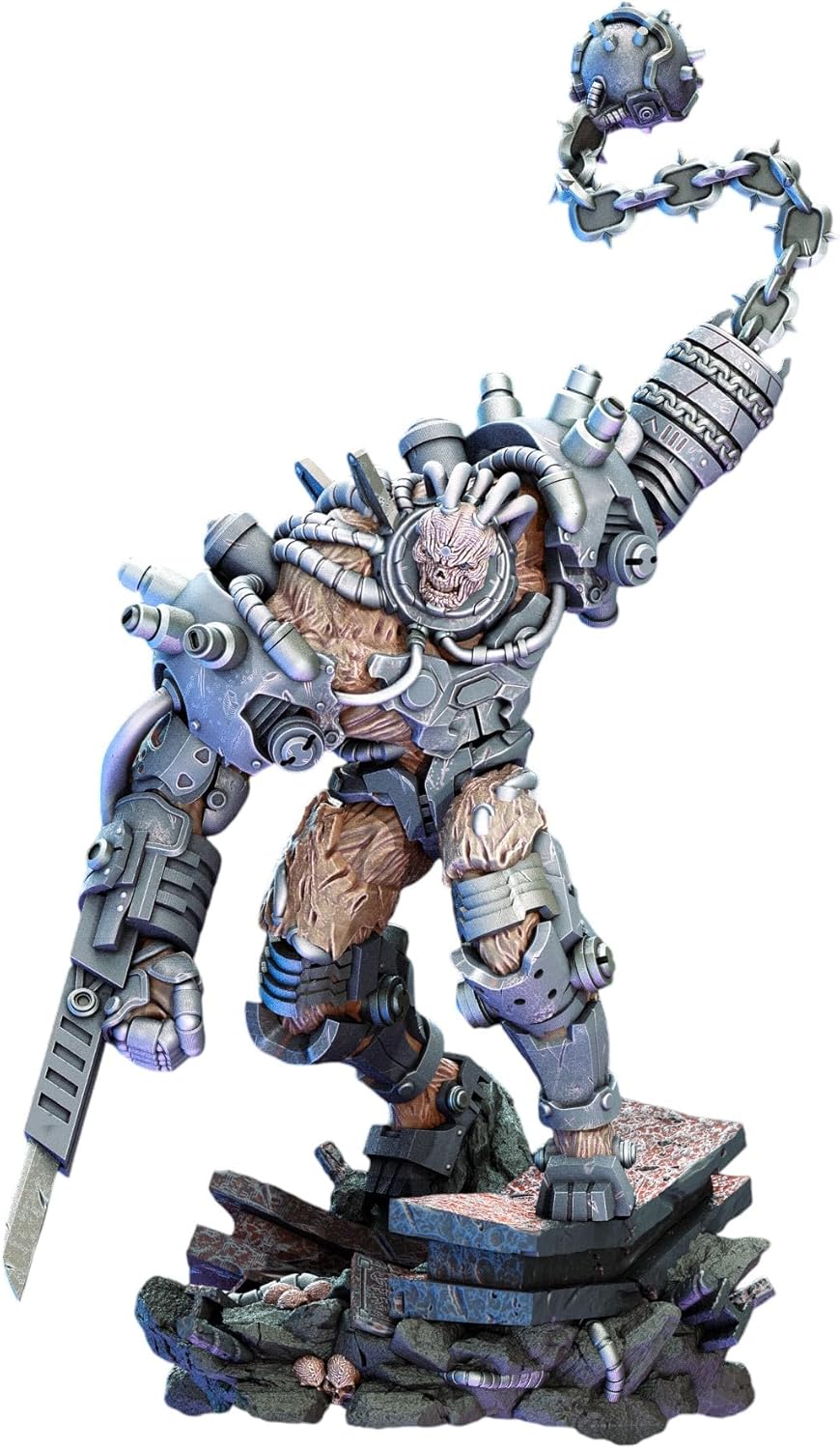 TYL Trancended Fleshgrafts Unpainted Miniature for War Gaming | RPG Scale Figures, Detailed Tabletop Board Game Accessories | Realistic Tabletop Miniatures (C, 50mm)