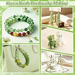 5400 Pcs Green Glass Beaded Plant Kit, Forever Plant Beaded Leaf Flower Beads Kit, Green Beads for Jewelry Making DIY Crafts Kits Plants Lover Gifts