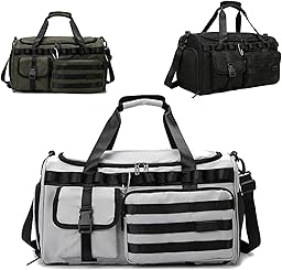 3-in-1 45L Gym & Travel Duffle Bag Backpack with Shoe Compartment & Wet Pocket – Multi-Functional Sports Bag for Workout, Weekend, Overnight Use