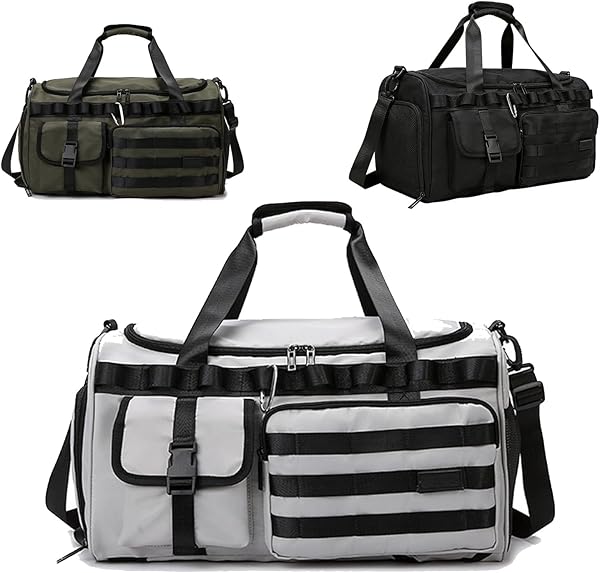 3-in-1 45L Gym & Travel Duffle Bag Backpack with Shoe Compartment & Wet Pocket – Multi-Functional Sports Bag for Workout, Weekend, Overnight Use
