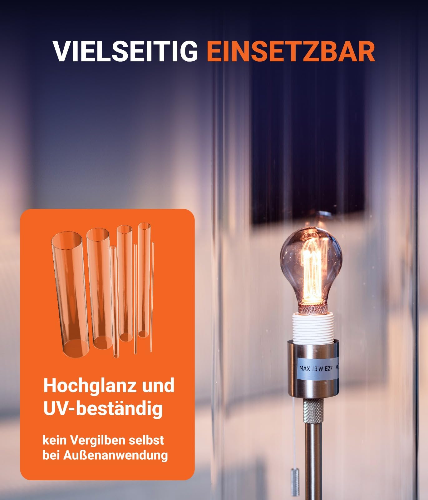 Tubo In Acrilico Trasparente 60x50mm - Lunghezza 1 Metro, Plexiglas Di Alta Qualità - Foto 5