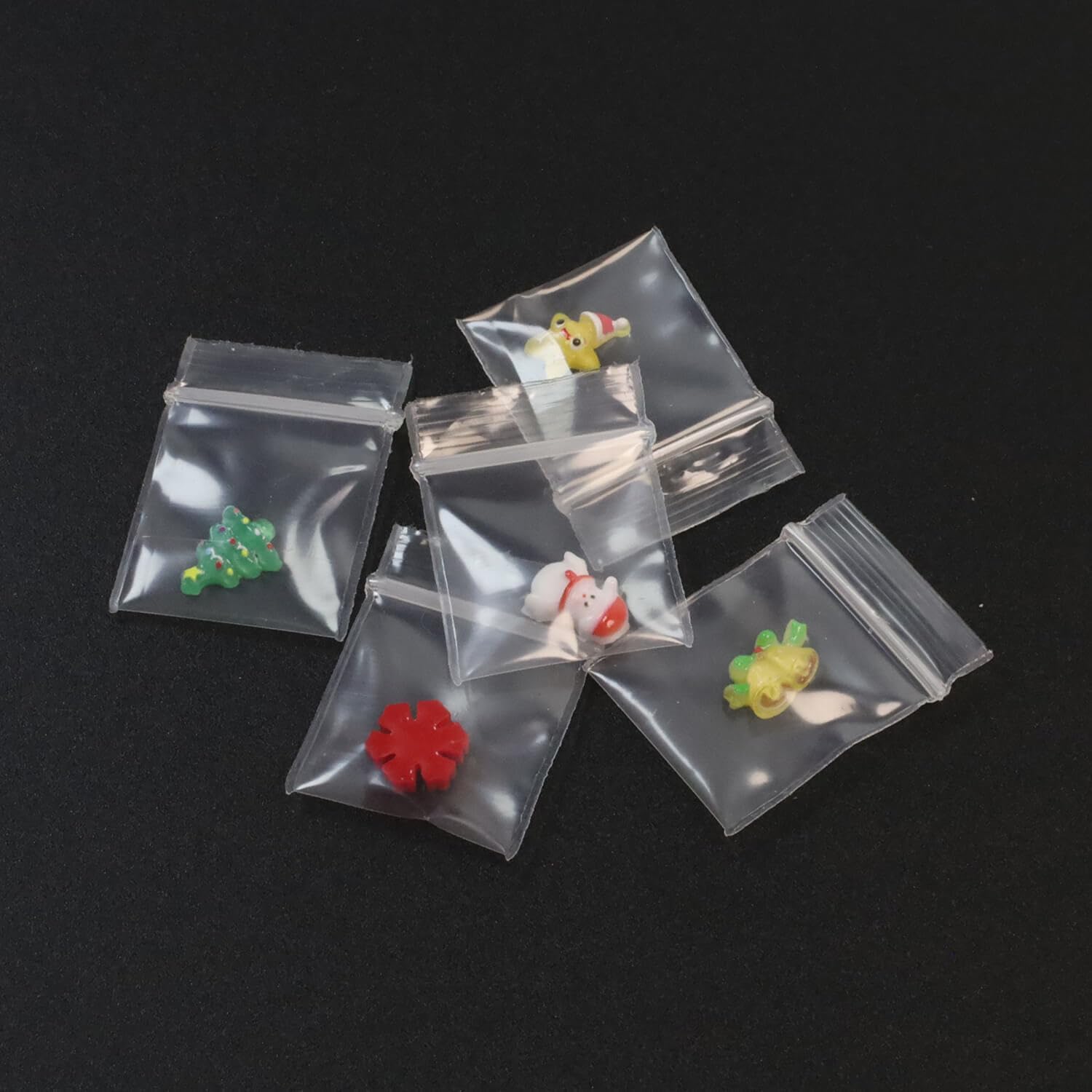 2000 Pcs Mini Zip Bags, 1"x1" Clear Small Reclosable Plastic Bags, Poly Resealable Bags For Jewelry, Beads, Crafts and Small Accessories