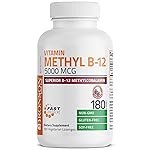Bronson Methyl B12 5000 mcg Vitamin B12 Methylcobalamin Energy & Brain Support, 180 Lozenges