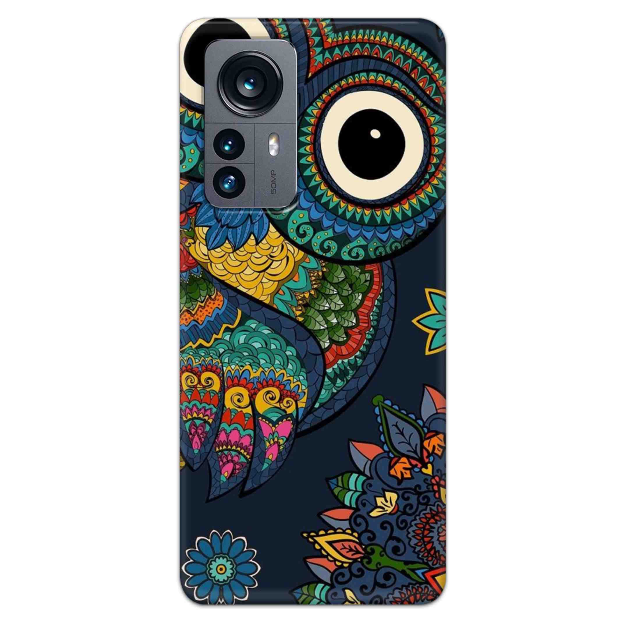 NDCOM for Xiaomi 12 Pro 5G Back Cover Owl Art Printed Hard Case