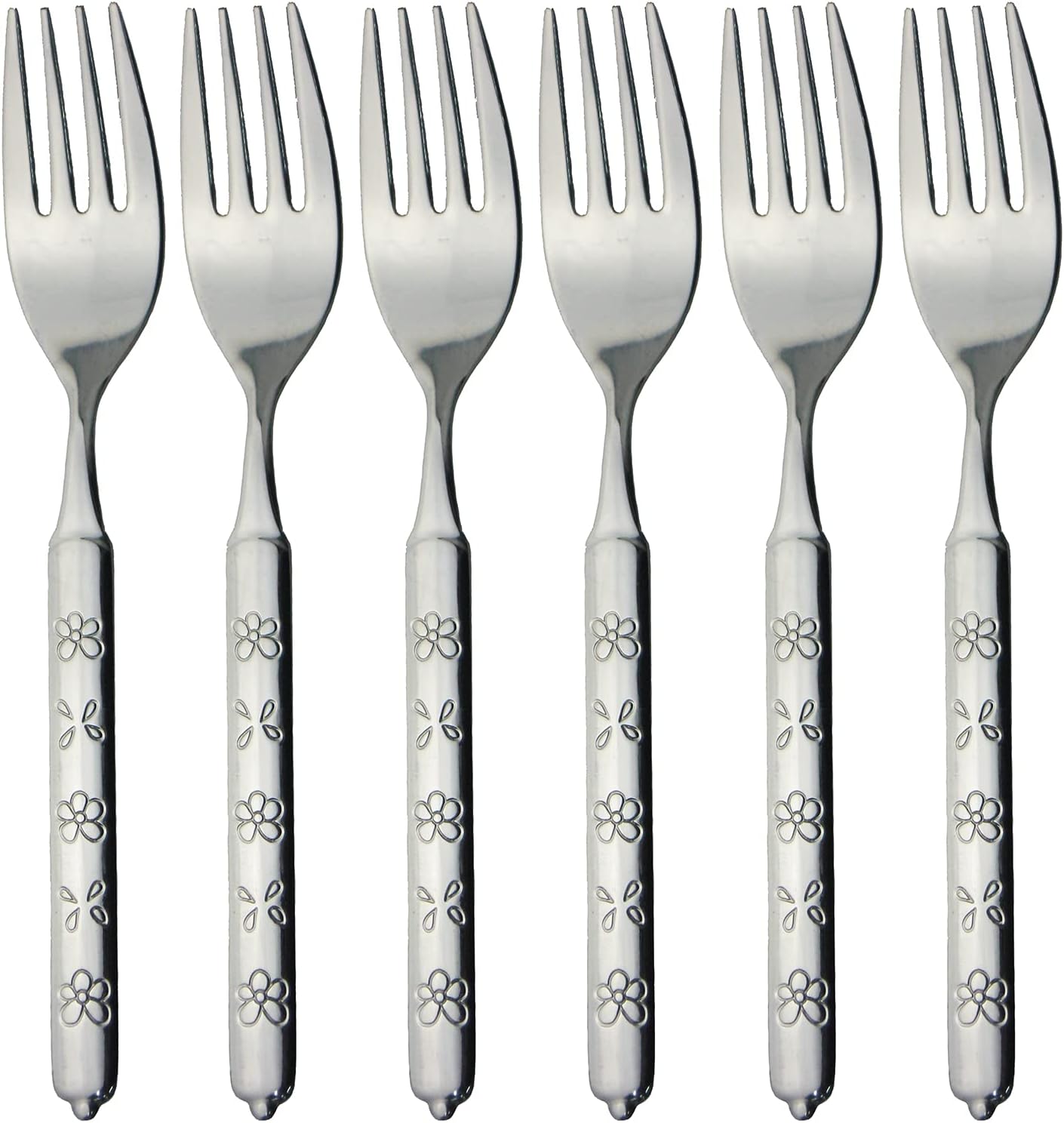Nagao Herb Dinner Fork, 5 Pieces + 1 Piece, 18-0 Stainless Steel, Dishwasher Safe, Made in Japan