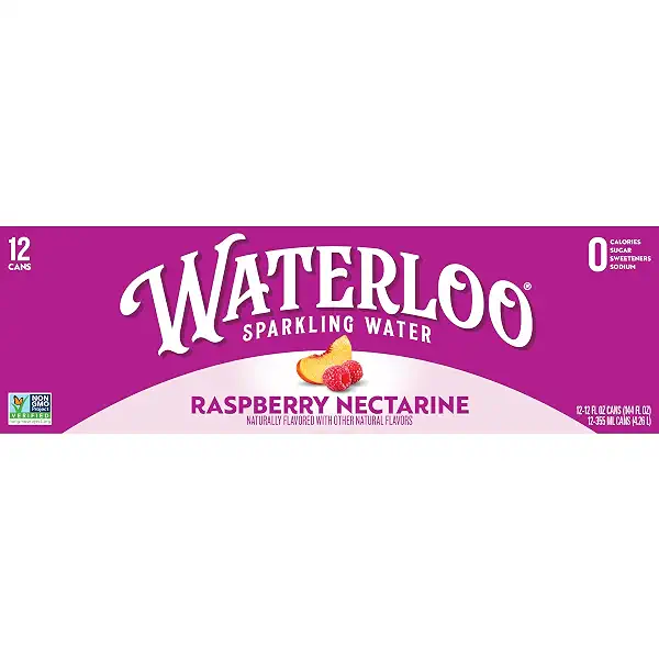 Waterloo Sparkling Water, Raspberry Nectarine, 12 Fl Oz Cans (Pack of 12) | Naturally Flavored, Zero Calories and Zero Sugar or Sweeteners 6