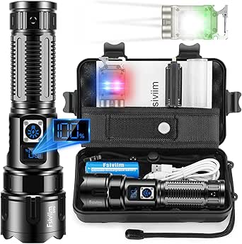 Lampe Torche Tactique LED Ultra Puissante 300 Lumens - Survie Voyage - Alu - STOCK FR