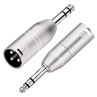 Vista 11 de Tisino Adaptador XLR hembra a TRS de 1/4 de pulgada, XLR hembra equilibrada a adaptadores macho de 0.250 in de pulgada - 2