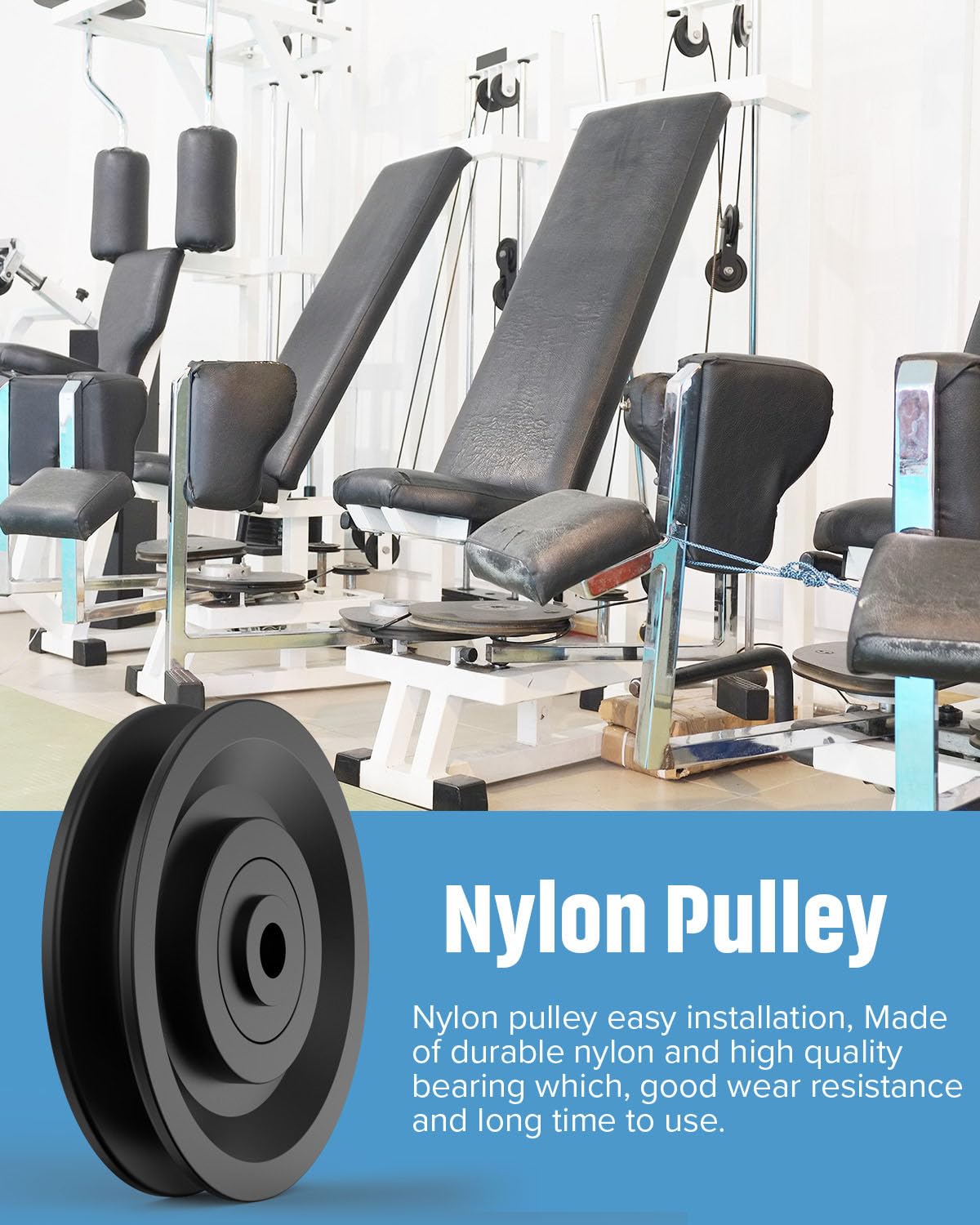 Amazon.co.jp: 90mm/3.5インチ ナイロンベアリングプーリーホイール