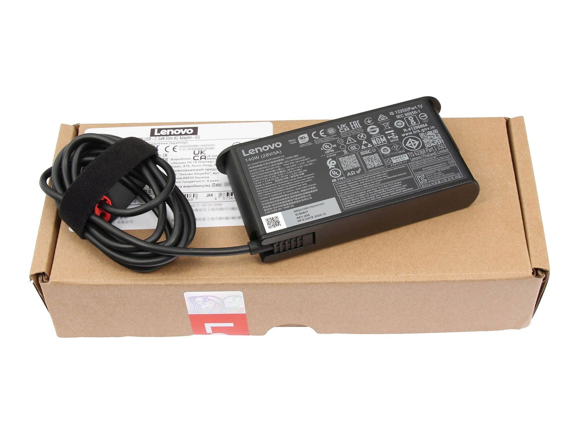 Lenovo 5A11K67871 originale USB-C GaN-alimentatore 140 watt