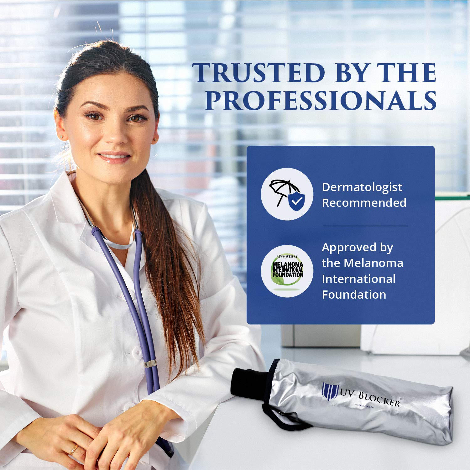 UVBlocking Compact Sun Protection UV Umbrella Handheld Portable