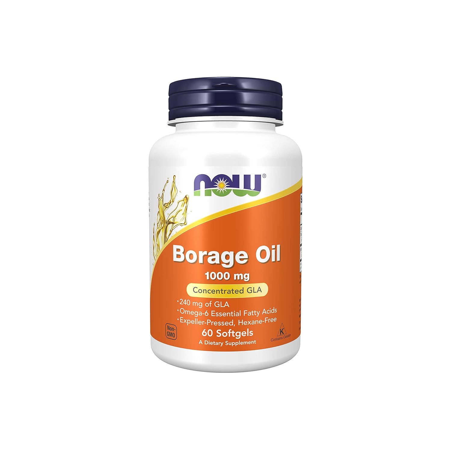 NOW Foods Borage Oil 1000mg, 60 Softgels Amazon.in Health & Personal