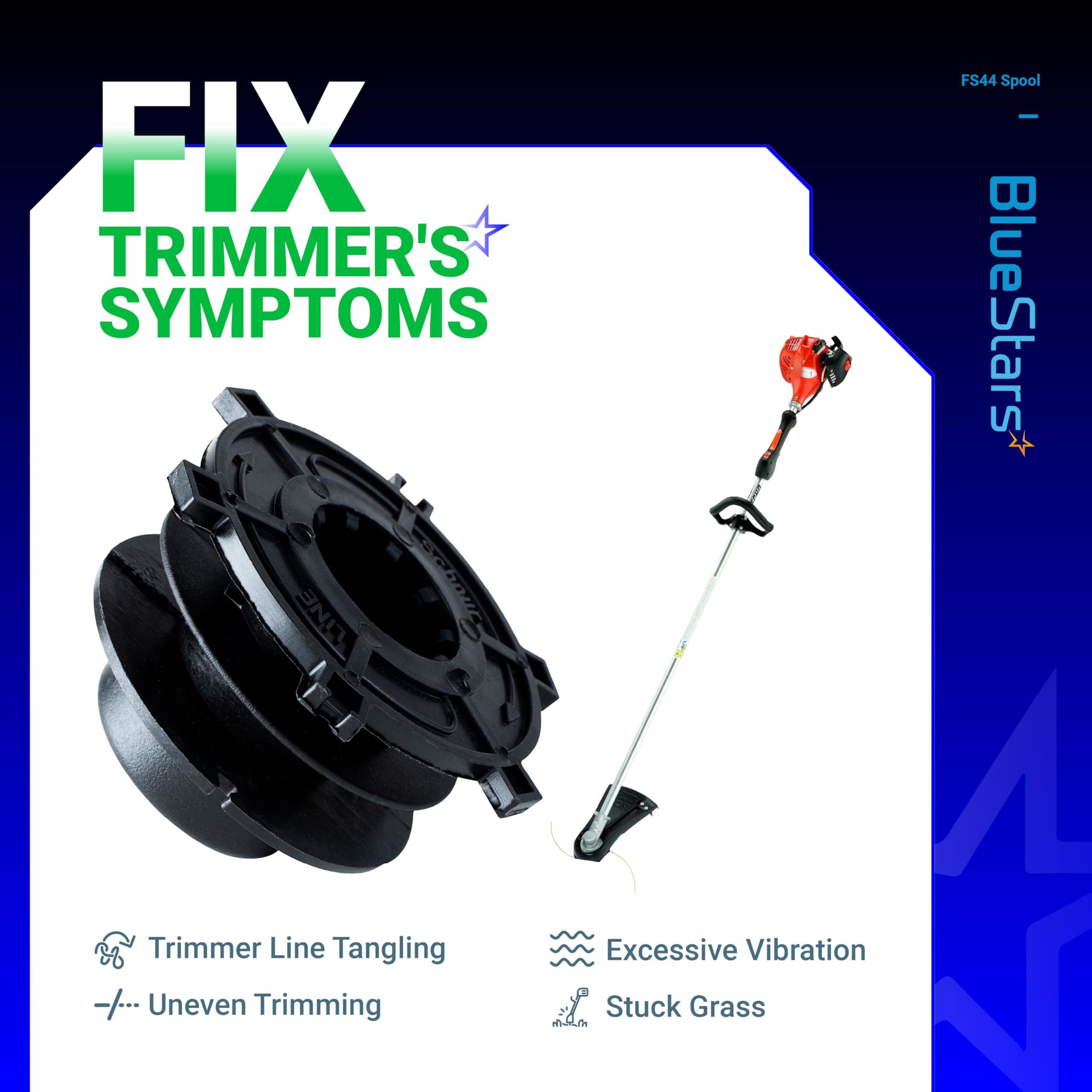 Amazon.com: BlueStars Trimmer Head Spool Cap Cover - Compatible