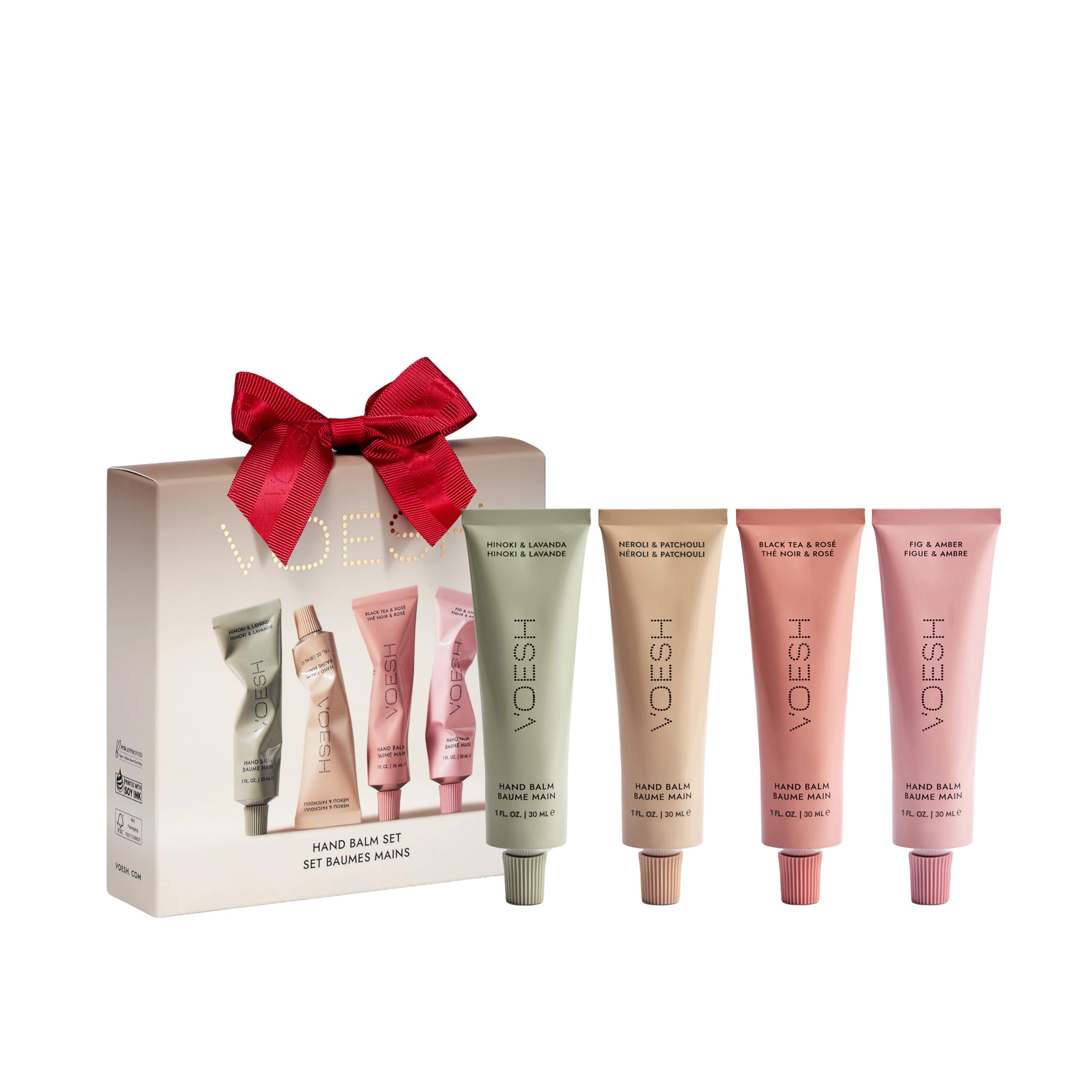 VOESH Vegan Hand Balm Gift Set - K-Beauty Korean Skincare, Deep Hydration That Lasts 24+ Hours