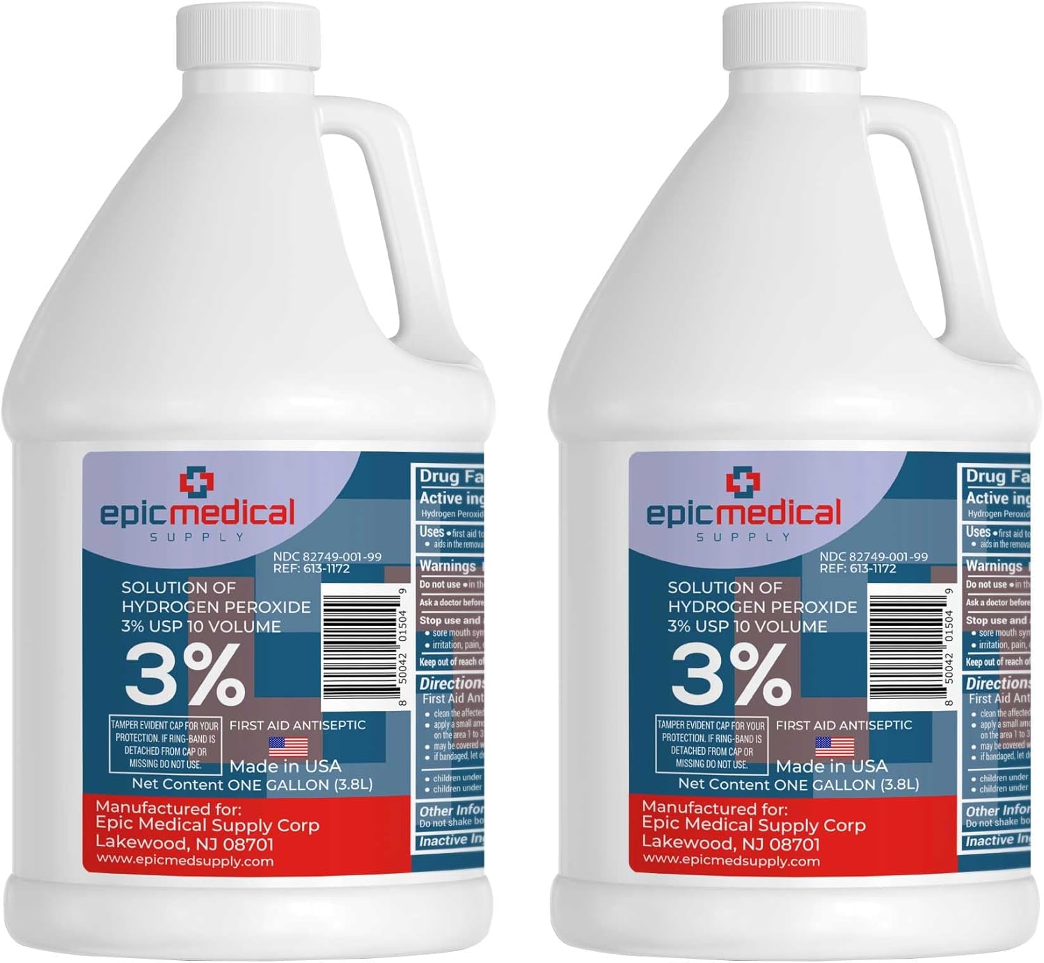 Epic Medical Supply 3 Hydrogen Peroxide First Aid Antiseptic & Multipurpose