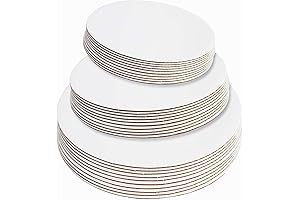 ONE MORE White Cake Board Rounds