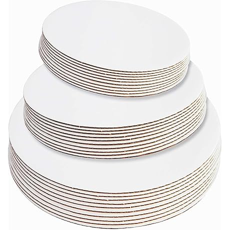 ONE MORE White Cake Board Rounds