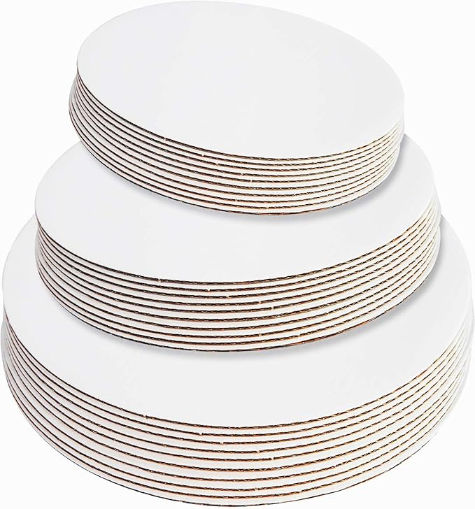 50 Pack 10 Inch Gold Cake Boards Circle Rounds Cake Boards Scallop Edge Cakeboard - View #13