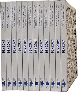 16x20x1 MERV 11 Pleated Furnace Filter. Actual / Exact Size 15 1/2 x 19 1/2 x 3/4. Case of 12 Made in Canada by FurnaceFilters.Ca