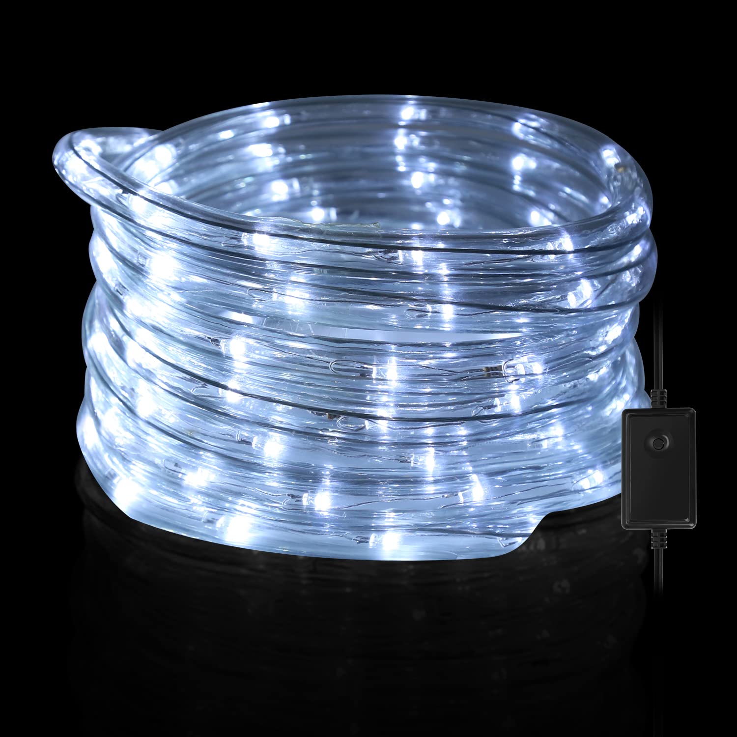 Lichterschlauch Aussen 50 Meter 1200LEDs ，Lichtschlauch Außen Innen 8 Modi, Lichtschlauch für Weihnachten, Party. Wasserdicht Außenlichterkette-Weiß