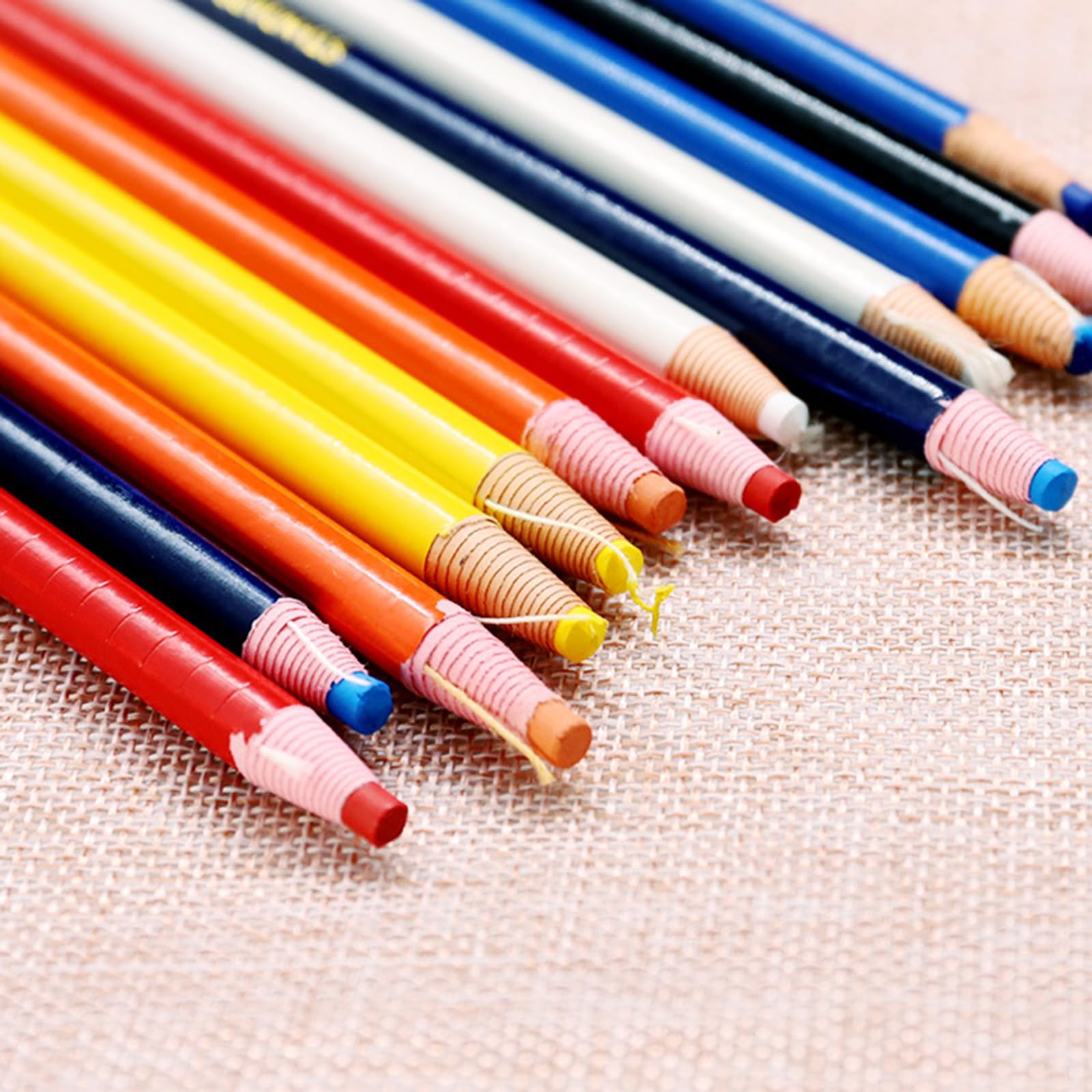 Tinayaue Matite Colorate A Cera - 9 Colori Assortiti Per Legno, Tessuto, Metallo - Matite Grasse Cancellabili - Foto 7