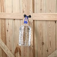 Vista 5 de Pestillo de Gancho y Argolla de Privacidad de 4" para Portón, Cierre Fácil para Puerta de Granero, Negro