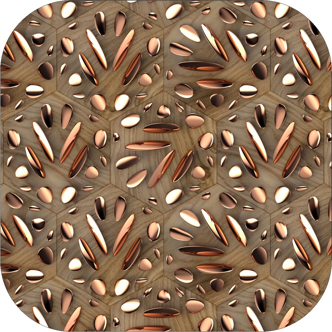 WallDaddy Self Adhesive Wallpapers (Metallic Stone) Wall Stickers