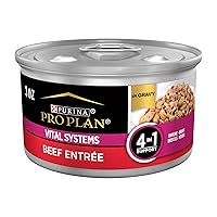 Vista 1 de Purina Pro Plan Wet Cat Food Vital Systems - Alimento para gatos en salsa húmeda 4 en 1 para inmune, cerebro, músculos y visión, (paquete de 24)