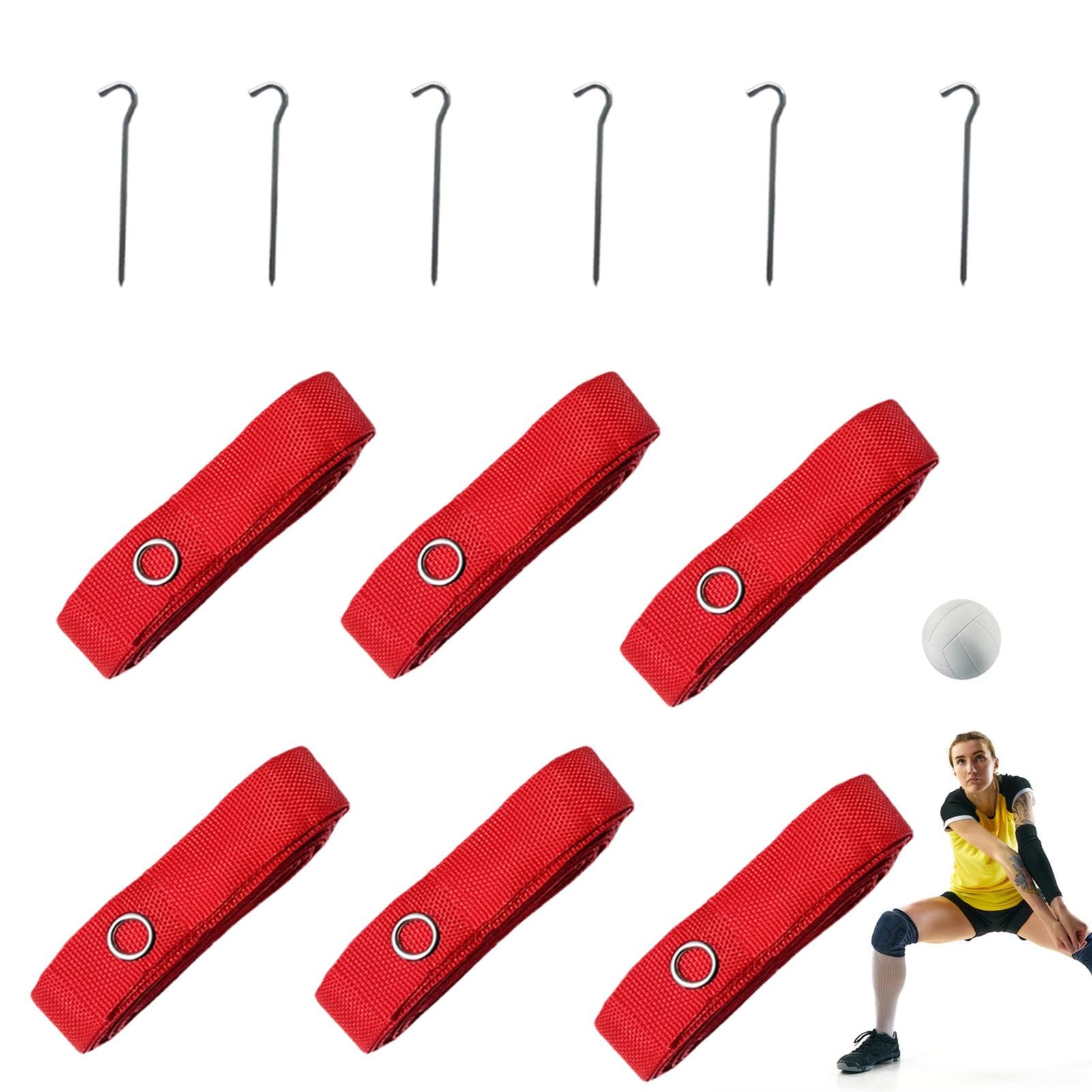 Cordons de délimitation de terrain de volley-ball, 25 x 20 x 2,5 cm