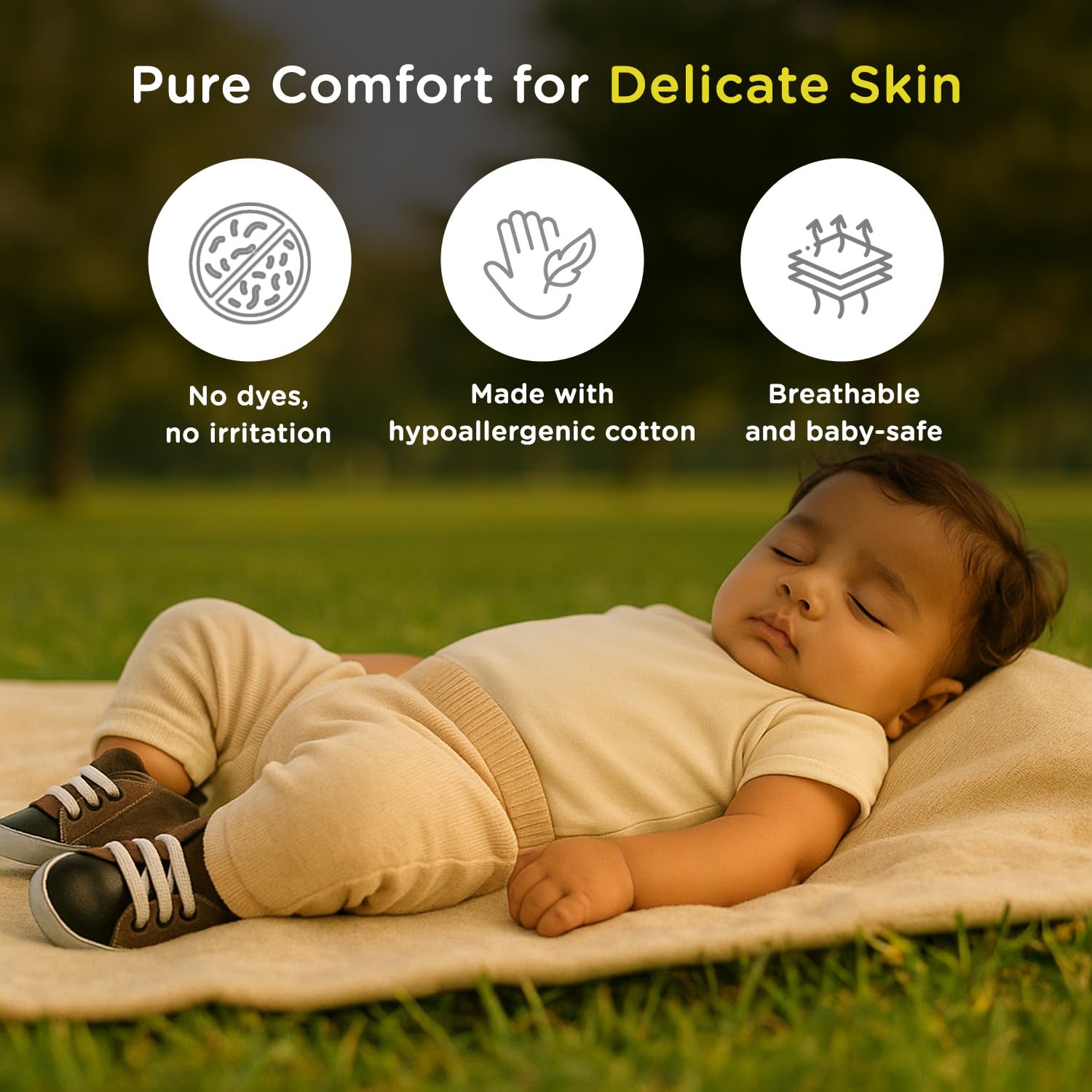 Mee Mee Soft Adorable Baby Booties 0-12 Months – Cotton Slip-On Infant Shoes – Cozy & Breathable Crib Shoes for Baby Boys & Girls – Cute Footwear for Little Ones & Perfect (Brown) 2