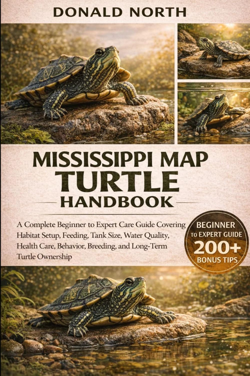 MISSISSIPPI MAP TURTLE HANDBOOK: A Complete Beginner to Expert Care Guide Covering Habitat Setup, Feeding, Tank Size, Water Quality, Health Care, Behavior, Breeding, and Long-Term Turtle Ownership.