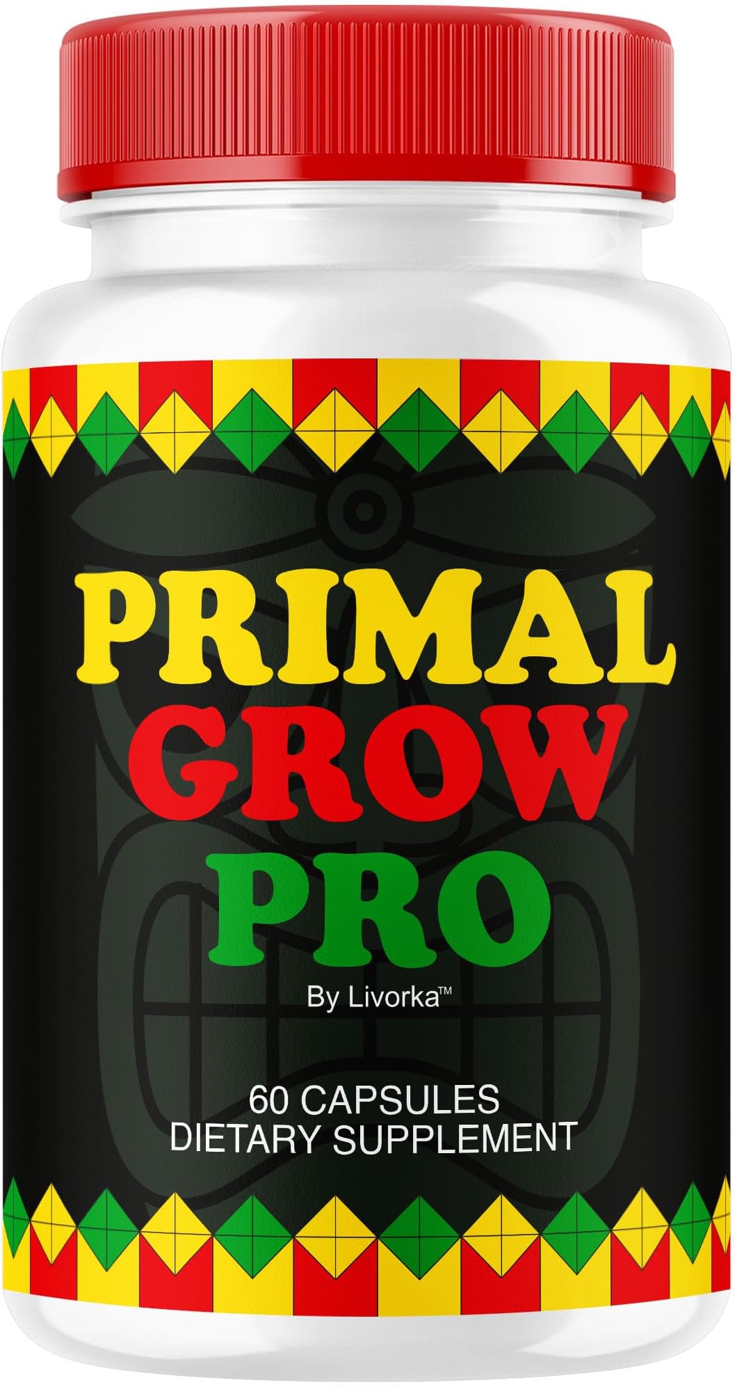 Primal Grow Pro for Men - Official Primal Grow Pro Advanced Formula Premium Supplement Pills for Men - Maximum Strength, Natural Support Overall Health & Wellness, 60 Capsules for 1 Month