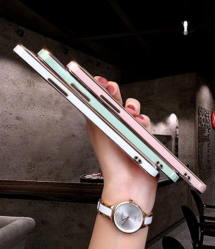 Miniatura 3 de Sunswim Funda compatible con Galaxy A32 5G, bonita protección completa de lente de cámara y galvanoplastia a prueba de golpes, bordes de TPU suave,