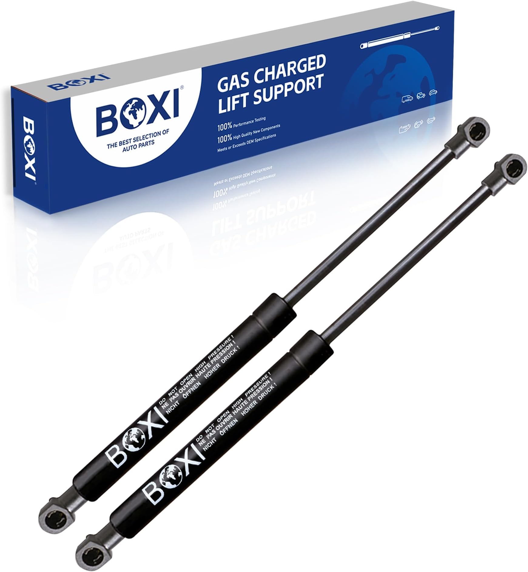 BOXI 2pcs BOXI Front Hood Lift Support Struts Gas Struts Shocks Gas Shocks Gas Springs Lift Shocks for BMW E39 5 Series 1996 1997 1998 1999 2000 2001 2002 2003 | Replaces 51238174866 4541 SG402049