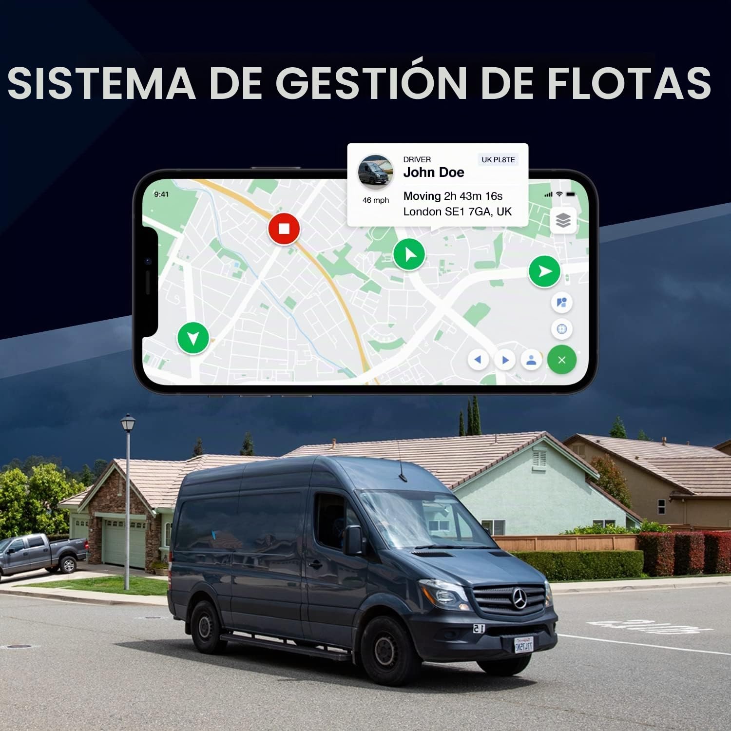 REWIRE 104N 4G - Rastreador magnético GPS para vehículos, portátil 24/7 en tiempo real para coche, camión, furgoneta, fácil de instalar, duración de la batería de seguimiento de hasta 21 días