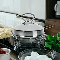 Vista 4 de Cabilock Lid for Cooking 1pc Stainless Steel Steaming Dome Lid Practical Wear Resistant for Housewarming Present