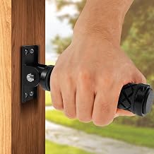 Doorway Assist Handle, Nonslip Door Grab Bars, Folding Door Assistant Support Grip Handle, Flip Up Grab Bar Supports Up to 350 Pounds for Elderly Disabled People with Limited MobilityBlack