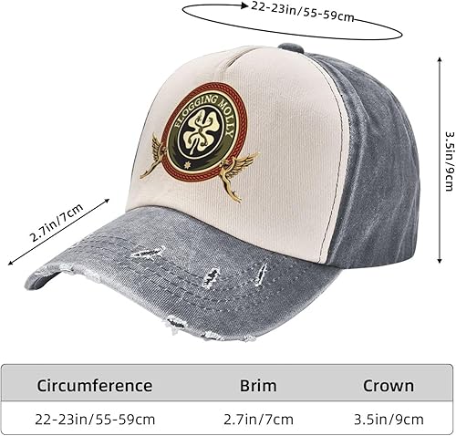 Miniatura 2 de Mans - Gorra de béisbol para mujer, estilo vintage, lavada, desgastada, para festival de música