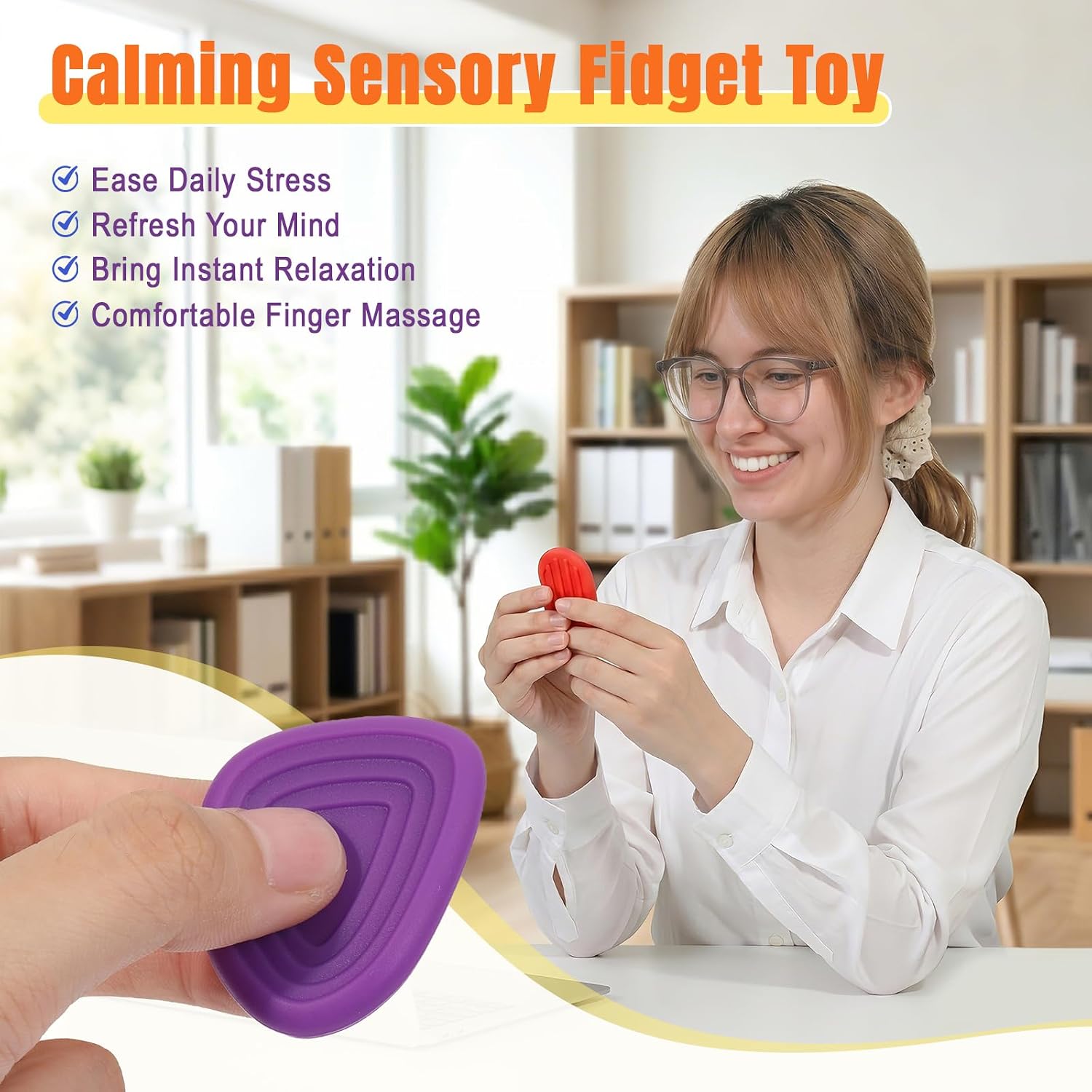 Medilax 6 Pack Textured Sensory Stone