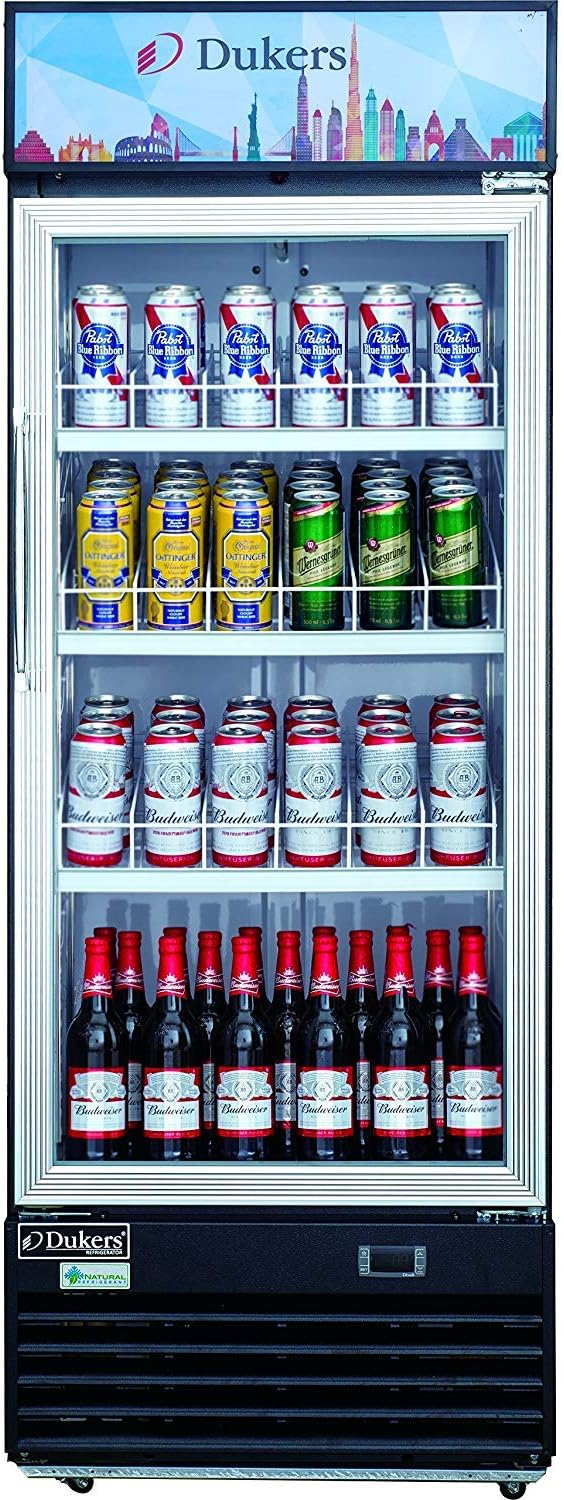 DSM-12R Commercial Single Glass Swing Door Merchandiser Refrigerator