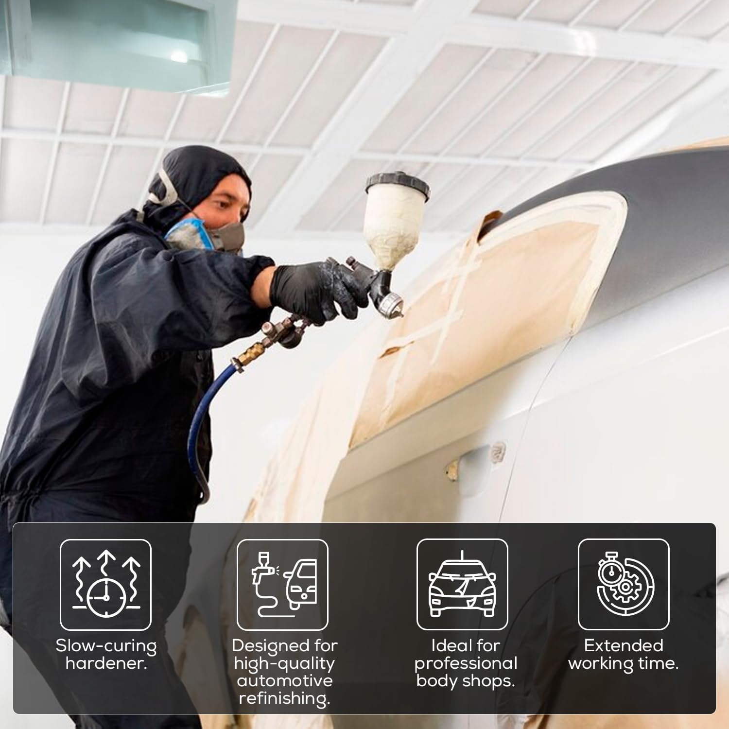 KMK 4725S Slow Hardener – 2.5L – Professional-Grade Automotive Hardener for Controlled Application
