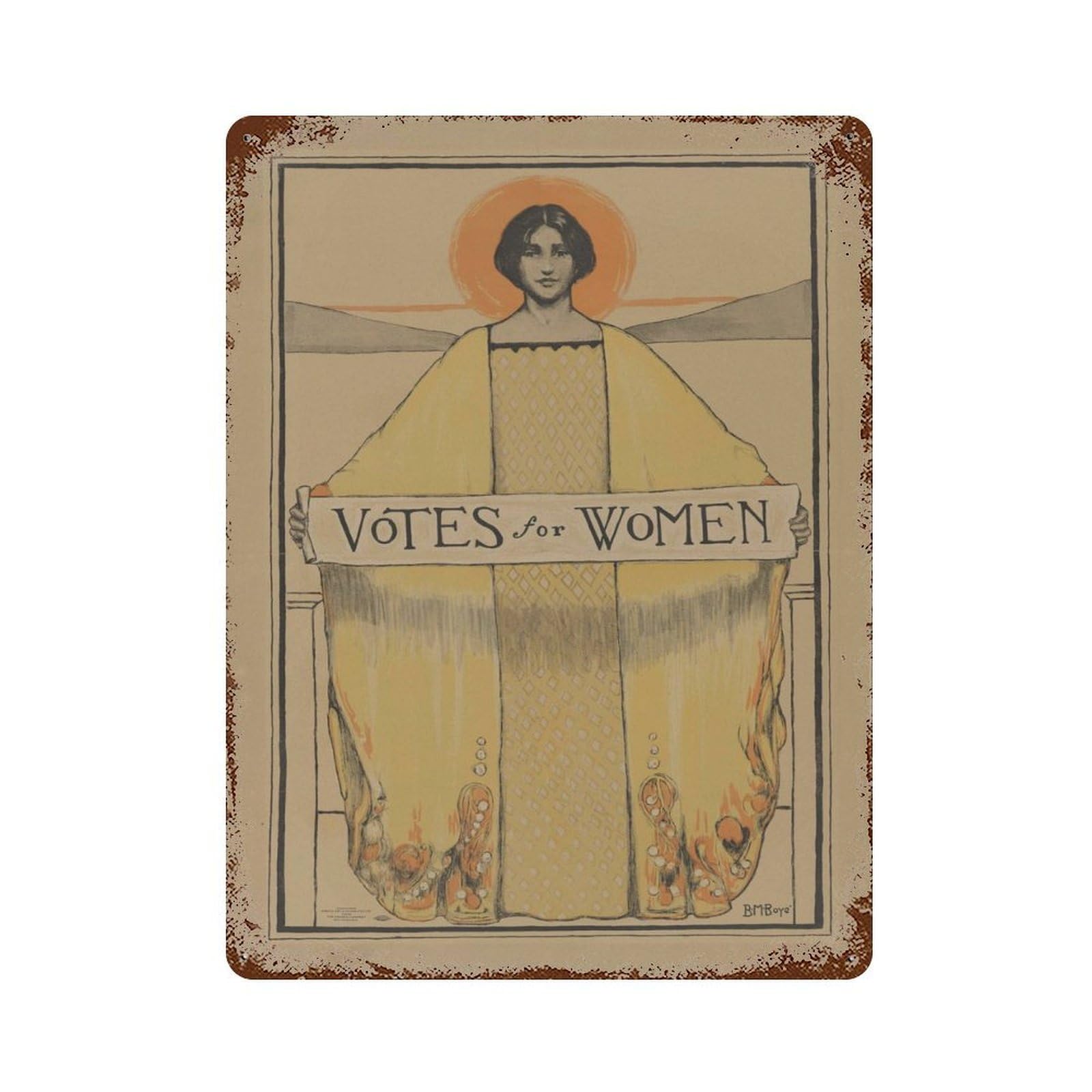 xiaoxiaoshen Votes For Women Vintage Wall Decor Art Metal Tin Poster Modern Home Decor Art Home Bar Shop Decorations Vintage Sign 40x30cm