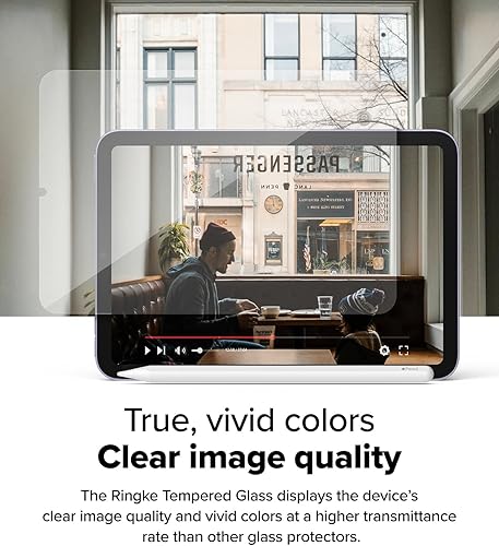 Miniatura 4 de Ringke Protector de pantalla de vidrio templado compatible con iPad Mini 6 (6ª generación) y protector de pantalla para iPad Mini A17 Pro, vidrio