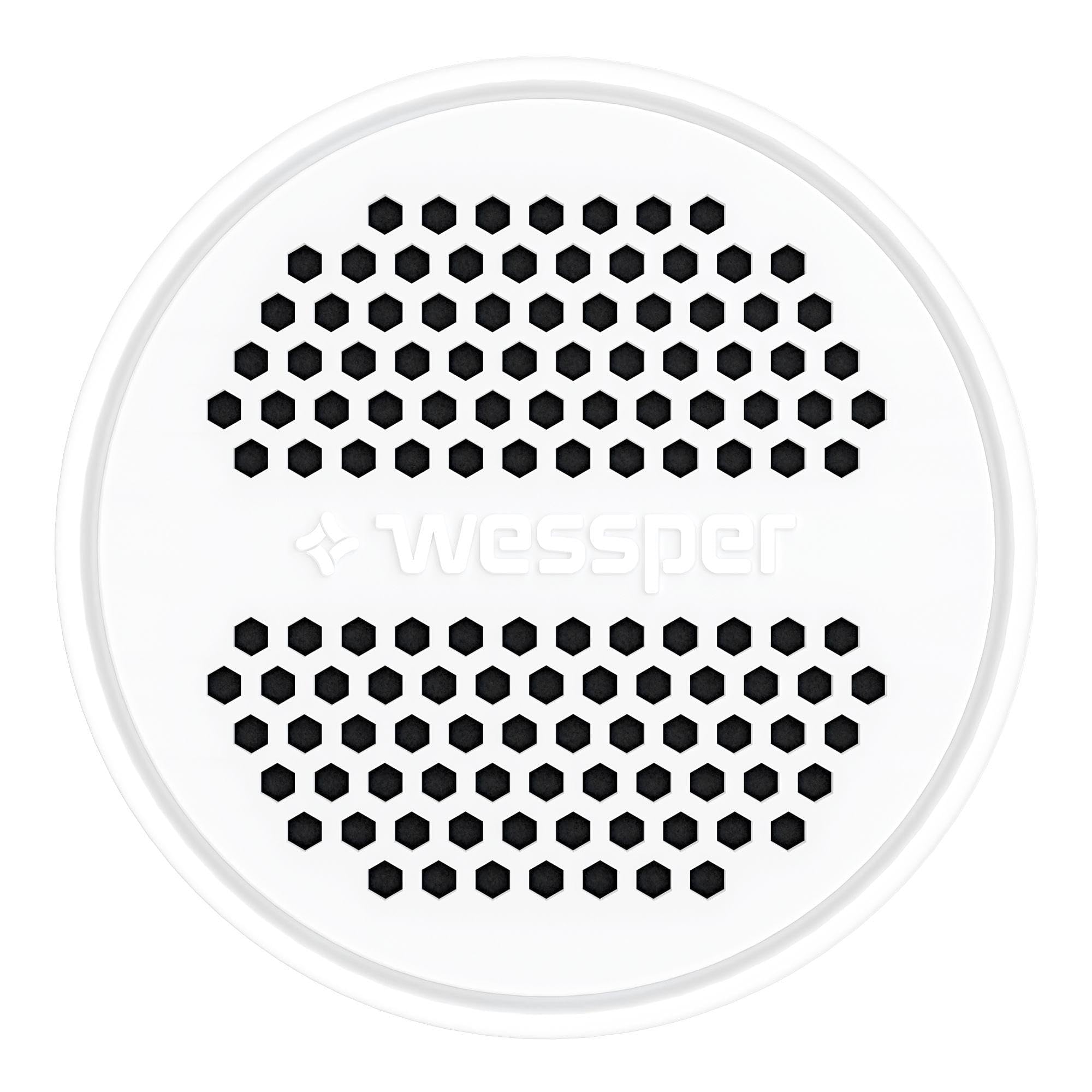 Wessper K1 BOROSCILICATE Actitex 1L Bottiglia Filtrante per acqua In vetro borosilicato, 4 Filtri Fast Disk Inclusi riduce il cloro nell'acqua, Acqua Filtrata Istantaneamente, Bianco/Trasparente