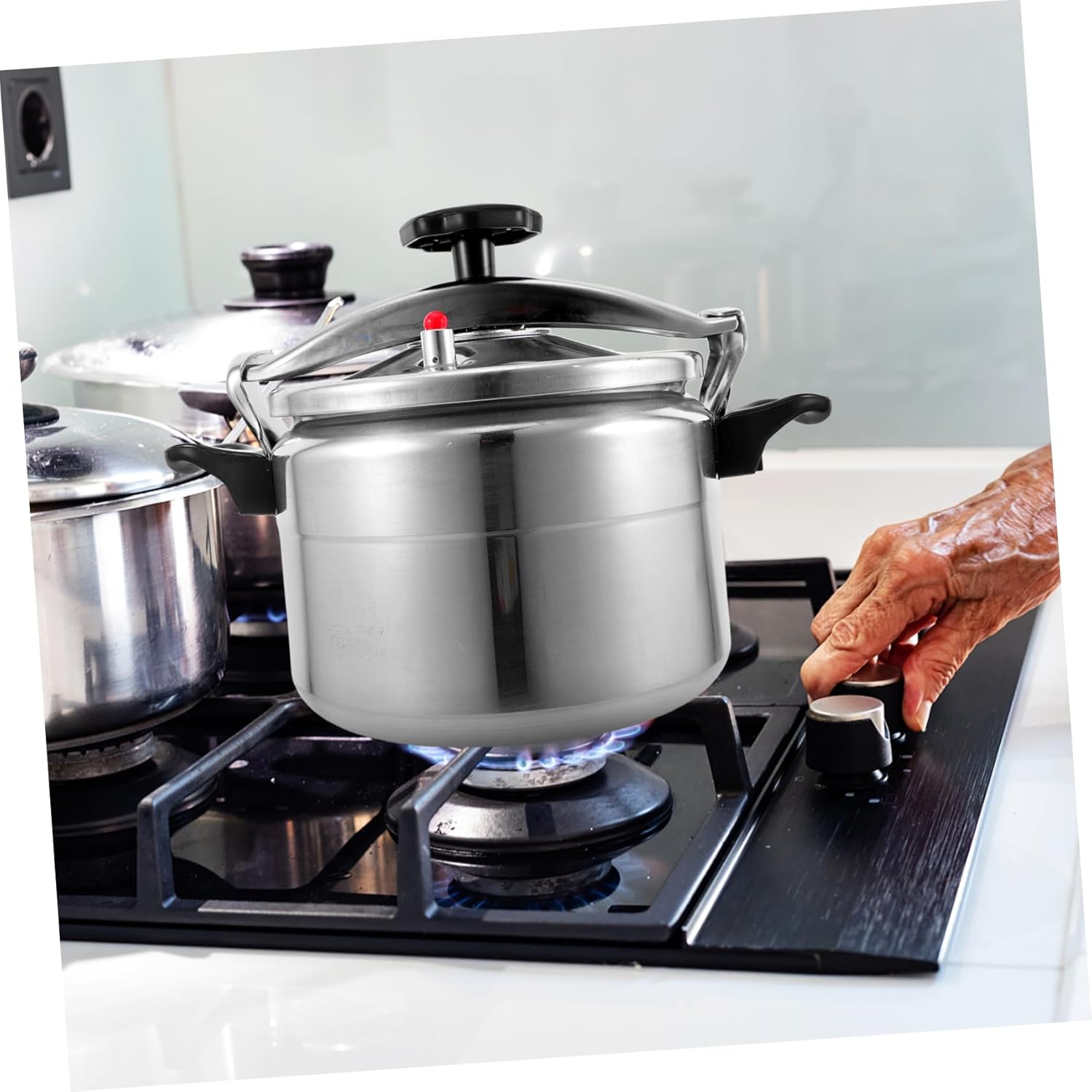Pressure Cooker Large Pressure Cooker for Canning Easy to Use Sturdy Aluminum Thickened Body