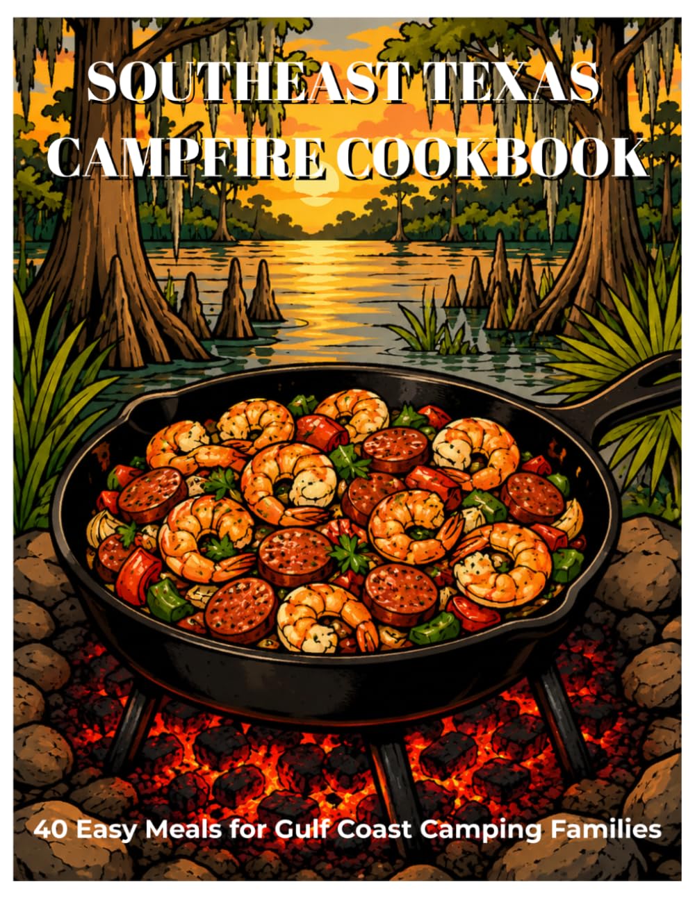 Southeast Texas Campfire Cookbook: 40 Easy Meals, Snacks & Breakfasts for Gulf Coast Camping Families