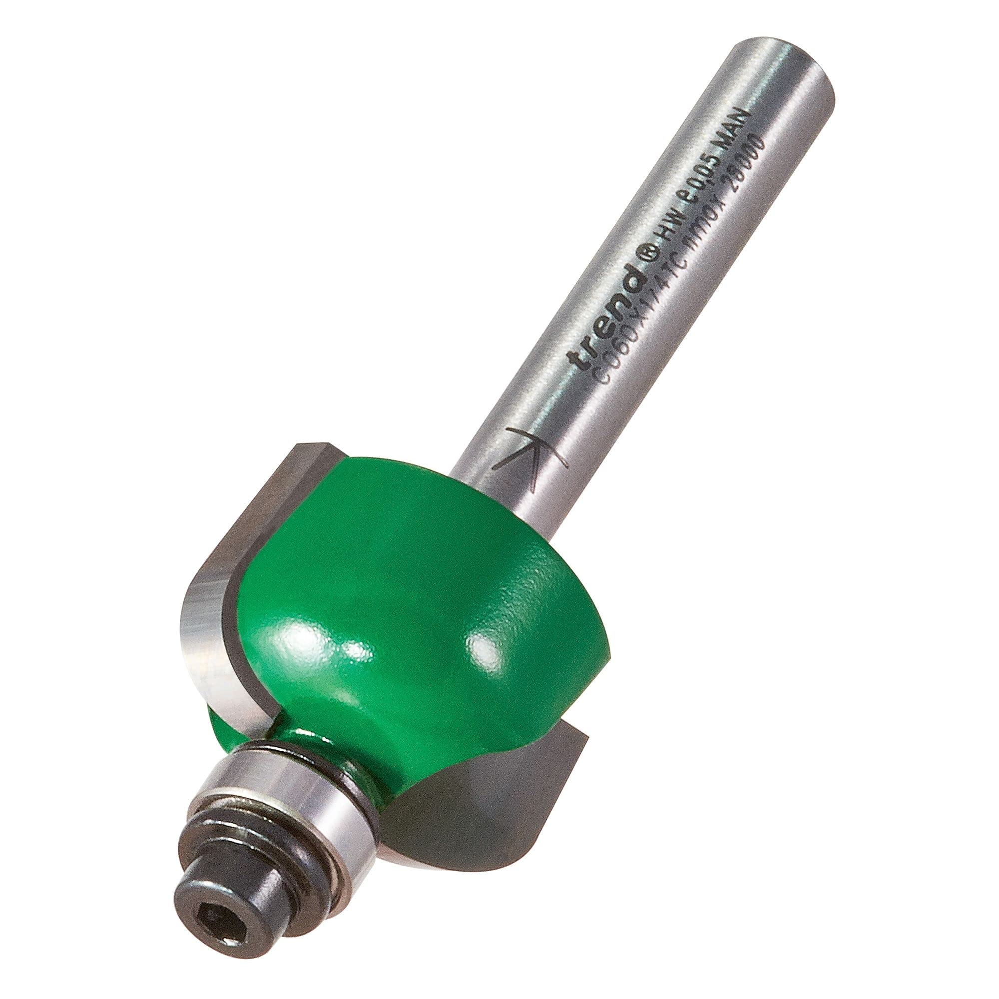 Trend CRAFTPRO Radius Bearing Guided Router Cutter 22.2mm 14.3mm 1/4"