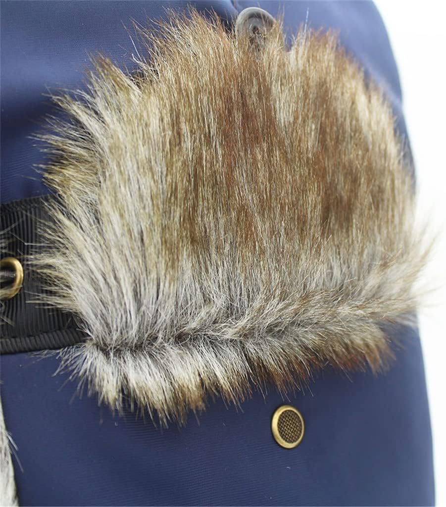 Winter Hat Bomber Men with Earmuffs to Keep Warm and Thicken Ski Windproof Men's Russian