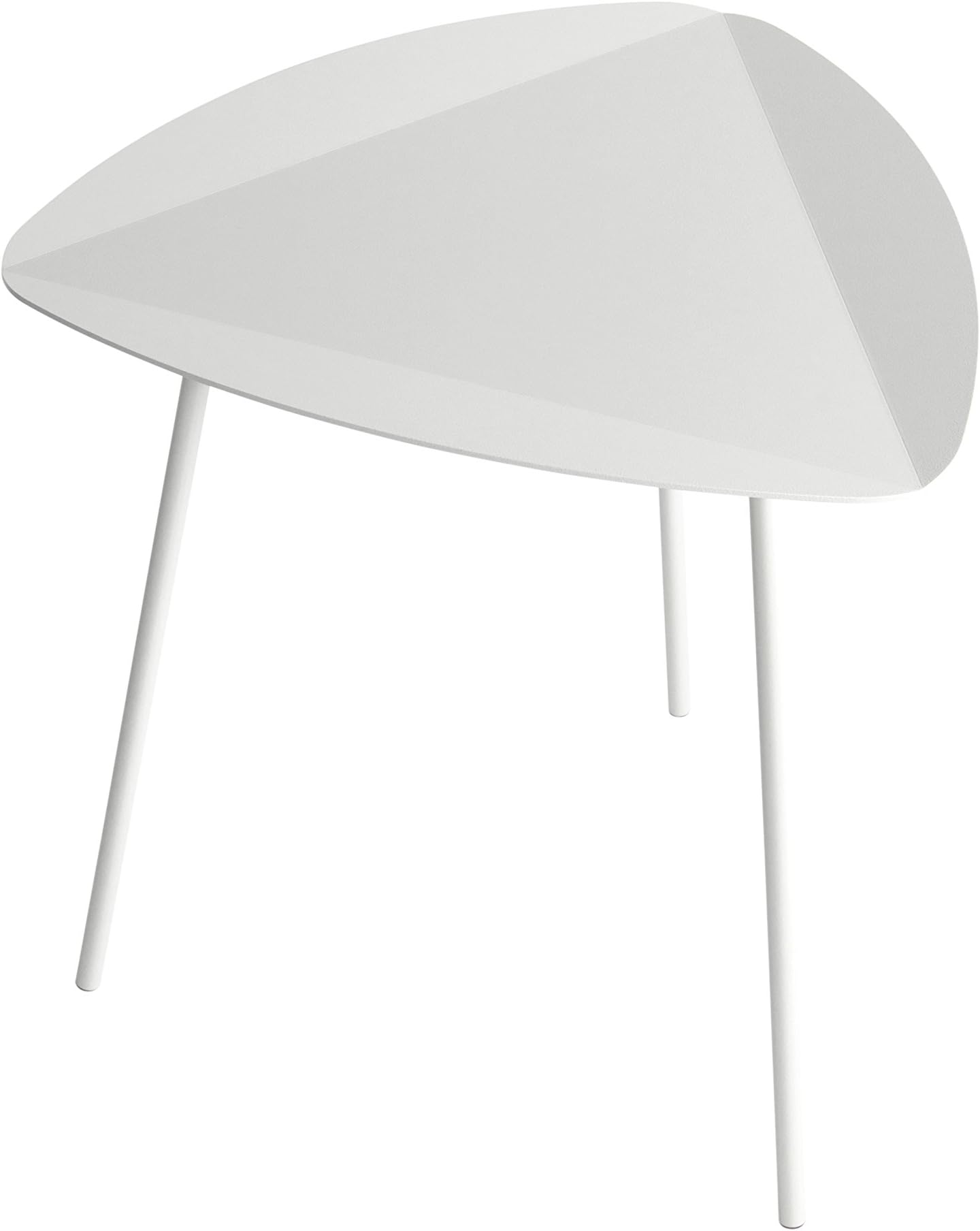 Joval Leito Triangle 40 Side Table, 40 x 40 x 40 - pure white